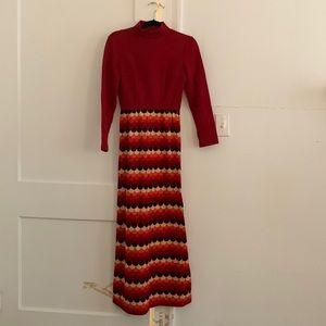 vintage seventies maxi dress
